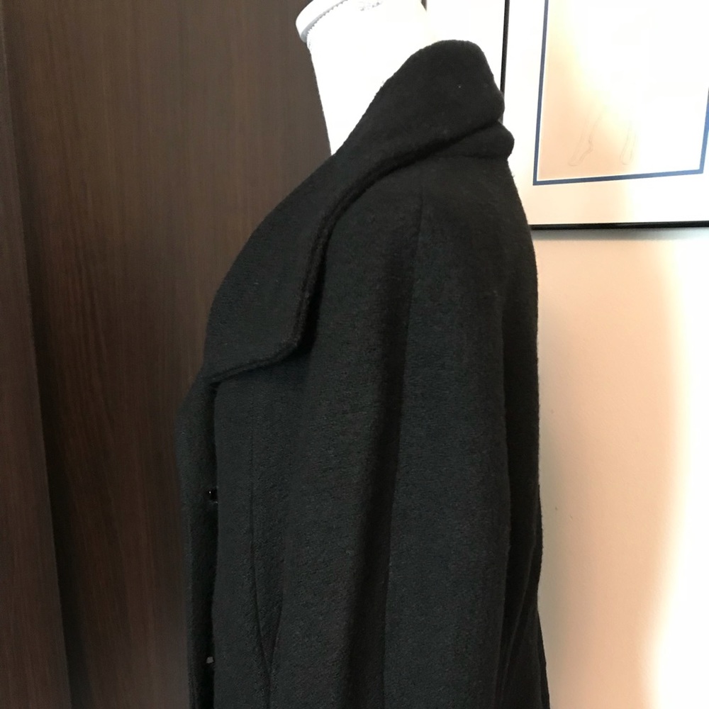 Talbots stylish black wool coat - Picture 3 of 8